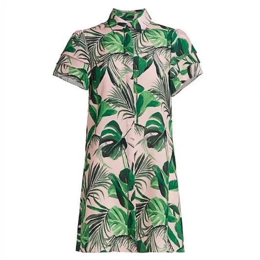 Floral Pink Dress - M