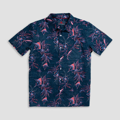 Flower & Fish Sport Shirt