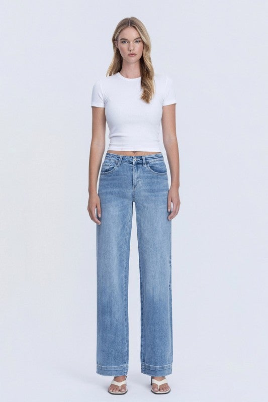 Flying Monkey High Rise Wide Leg Denim