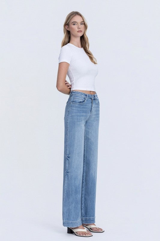 Flying Monkey High Rise Wide Leg Denim