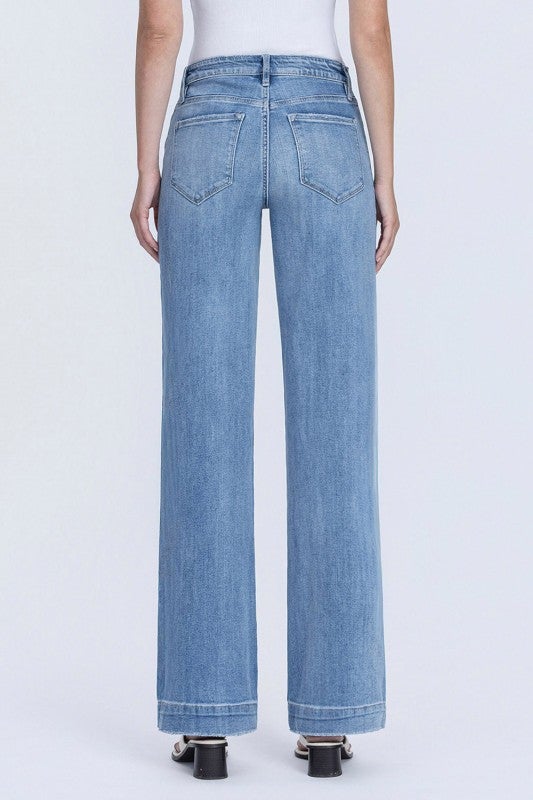Flying Monkey High Rise Wide Leg Denim