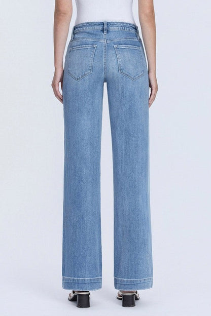Flying Monkey High Rise Wide Leg Denim