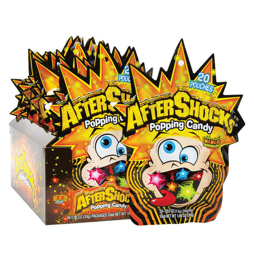 Foreign Candy Aftershocks Mango Popping Candy - 16 Count