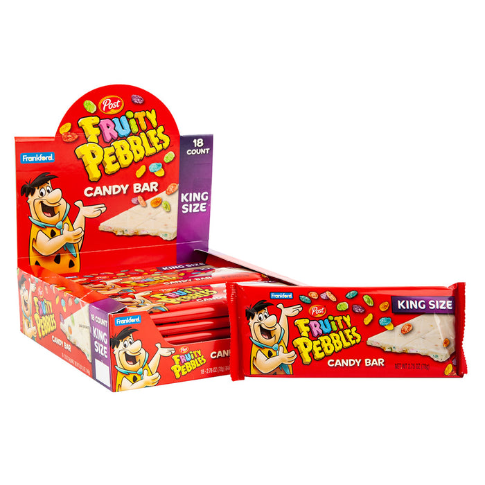 Frankford King Size Fruity Pebbles Candy Bar - 18 Count
