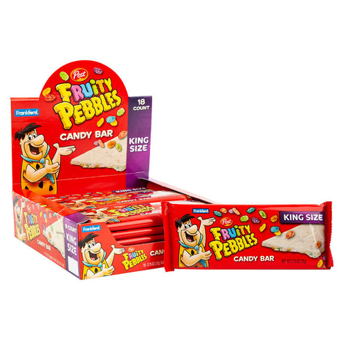 Frankford King Size Fruity Pebbles Candy Bar - 18 Count