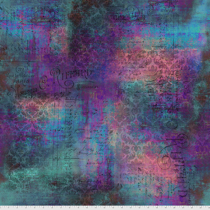 FreeSpirit Fabrics - Tim Holtz Abandoned II - Rue le Peltier - Patina - PWTH142.PATINA - Sold by the Half Yard