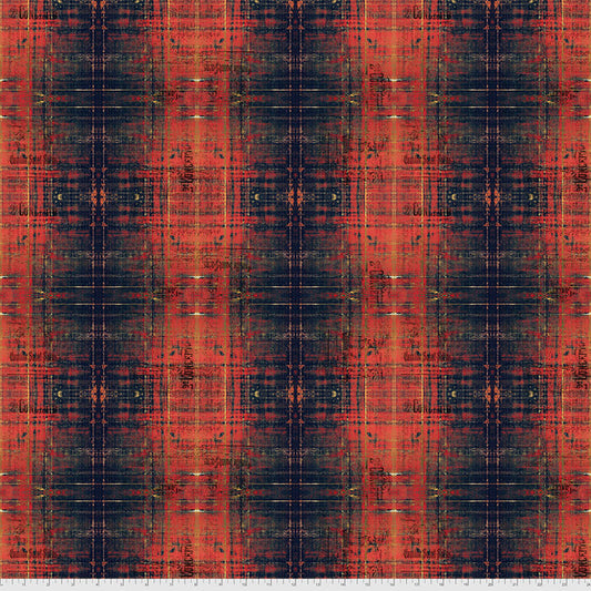 FreeSpirit Fabrics - Tim Holtz Abandoned II - Saint Concerto - Rust - PWTH136.RUST - Sold by the Half Yard