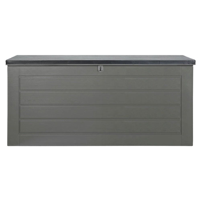 Gardeon Outdoor Storage Box 680L Container Lockable Garden Bench Tool Shed Black -Home Living Store - -