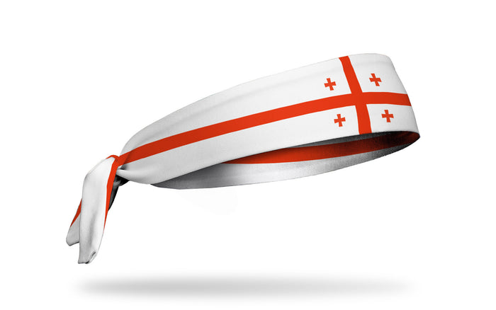 Georgia Flag Tie Headband - View 2