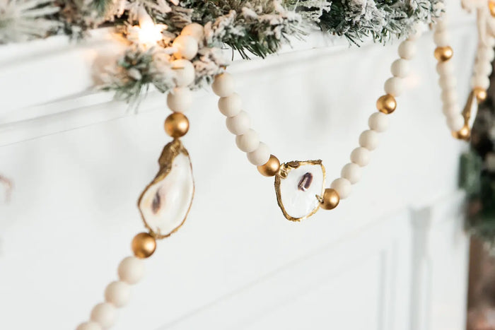 Gilded Oyster Holiday Garland