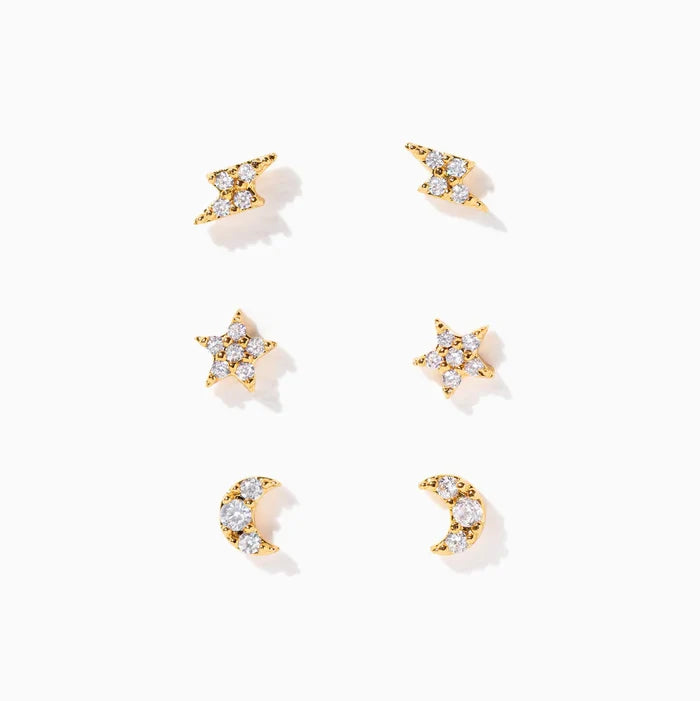 Girls Crew Teeny Tiny Galaxy Studs - Multiple Options