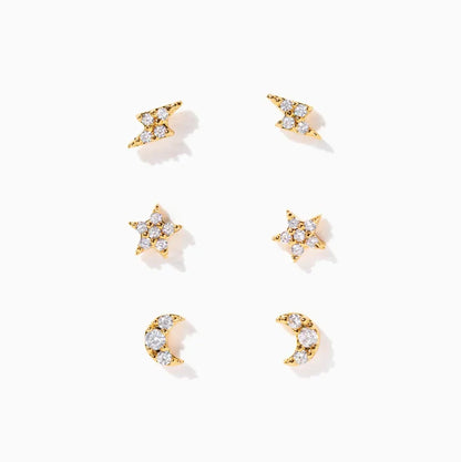 Girls Crew Teeny Tiny Galaxy Studs - Multiple Options