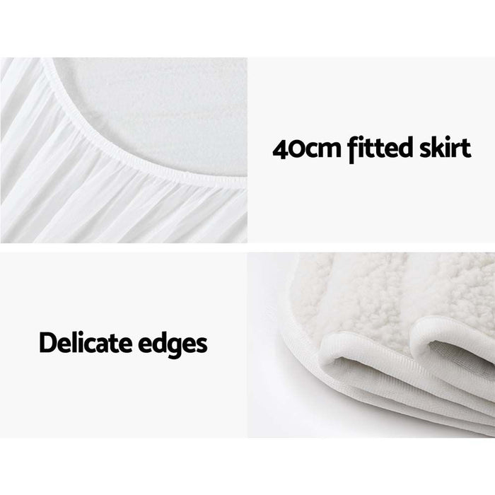 Giselle Bedding Double Size Electric Blanket Fleece -Home Living Store - -