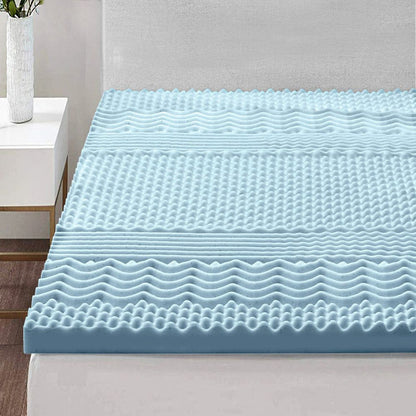 Giselle Bedding Memory Foam Mattress Topper 7-Zone 5cm Double -Home Living Store - -