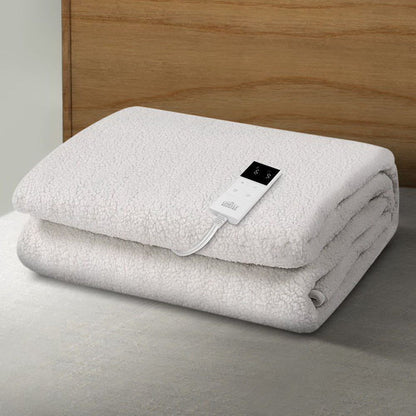 Giselle Bedding Single Size Electric Blanket Fleece -Home Living Store - -