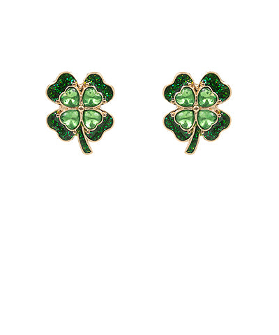 Golden Shamrock Earrings
