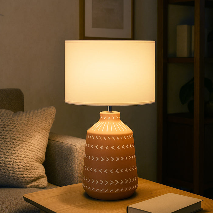 Grace Table Lamp Terracotta by Urban Style