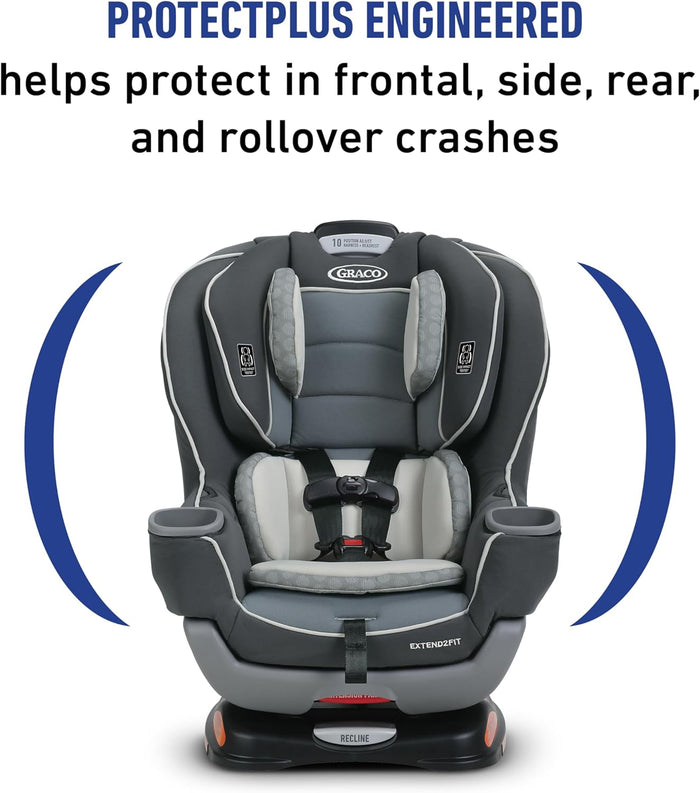 Graco Extend2Fit Convertible Car Seat, Kenzie, 2-in-1