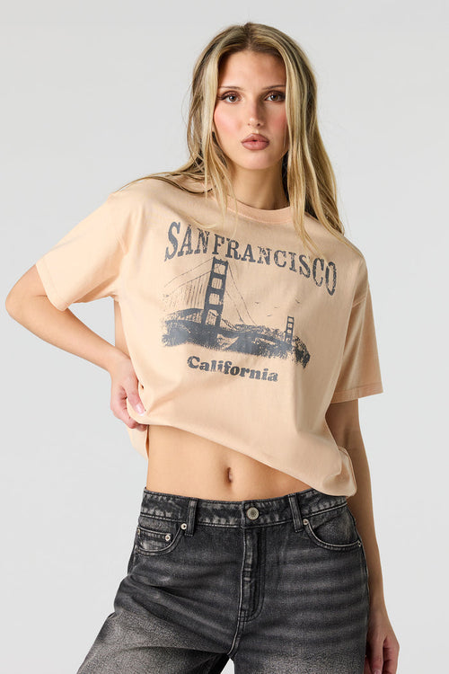 Graphic Washed Boyfriend T-Shirt