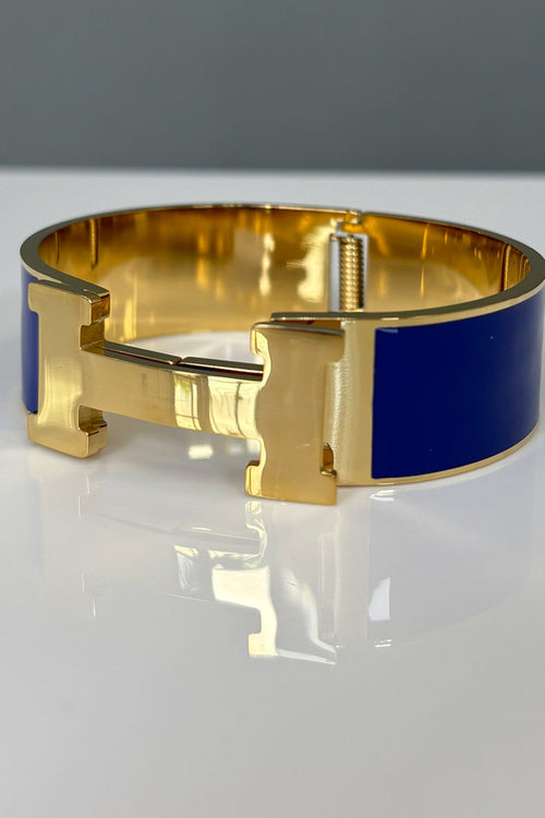 “H” Inspired Wide Bracelet (Multiple Colors)