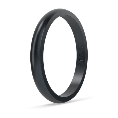 Elements Classic Halo Silicone Ring - Black Pearl