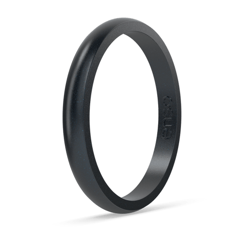 Elements Classic Halo Silicone Ring - Black Pearl