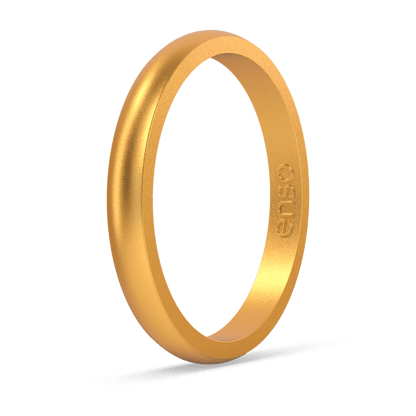 Elements Classic Halo Silicone Ring - Gold