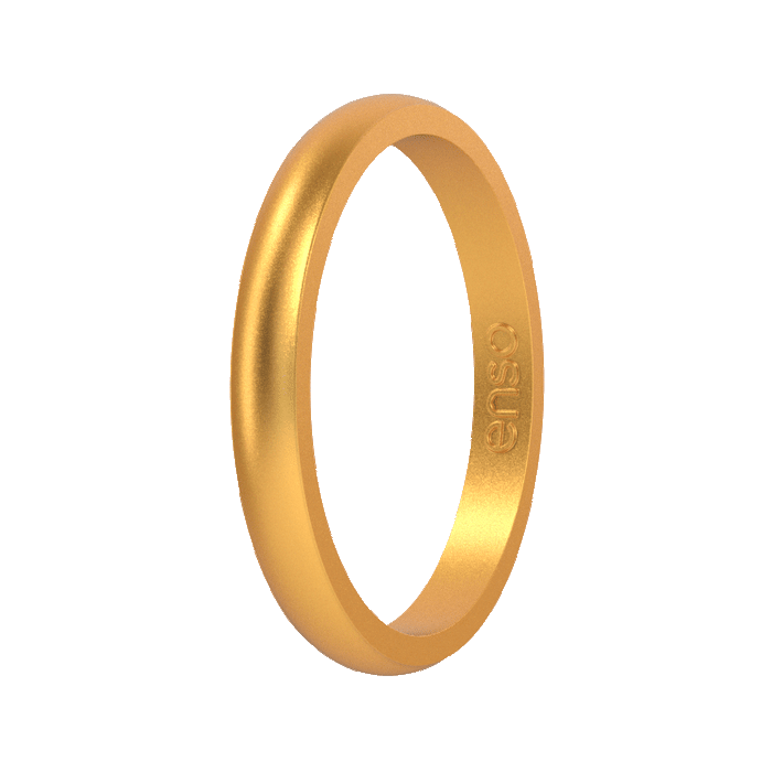 Elements Classic Halo Silicone Ring - Gold