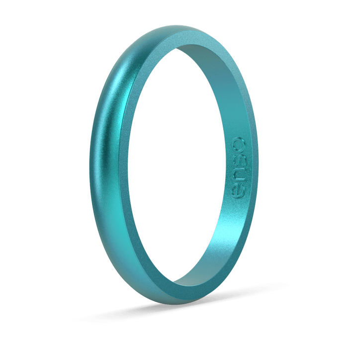 Elements Classic Halo Silicone Ring - Peacock Quartz