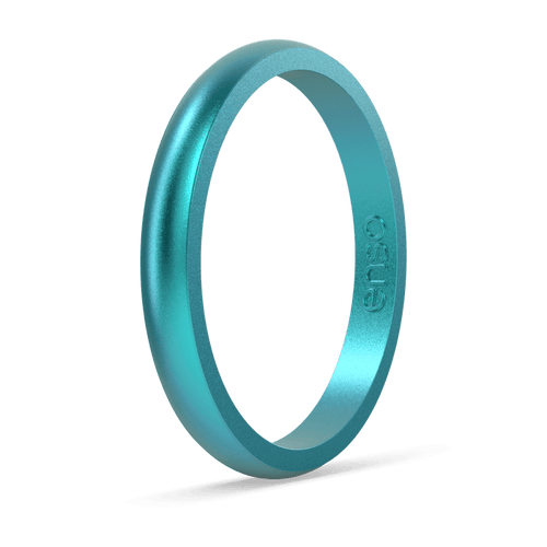 Elements Classic Halo Silicone Ring - Peacock Quartz