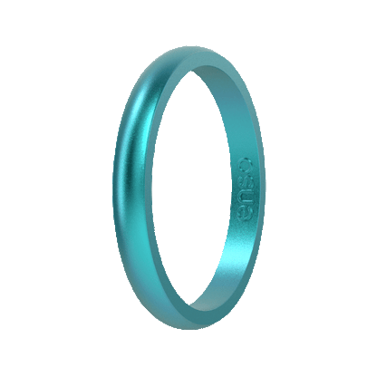 Elements Classic Halo Silicone Ring - Peacock Quartz