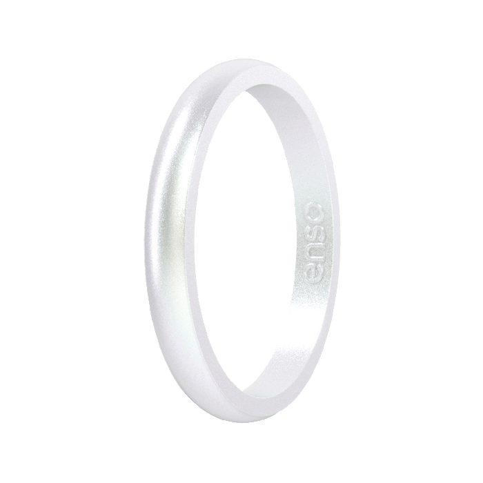 Elements Classic Halo Silicone Ring - Pearl