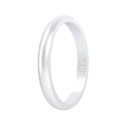 Elements Classic Halo Silicone Ring - Pearl