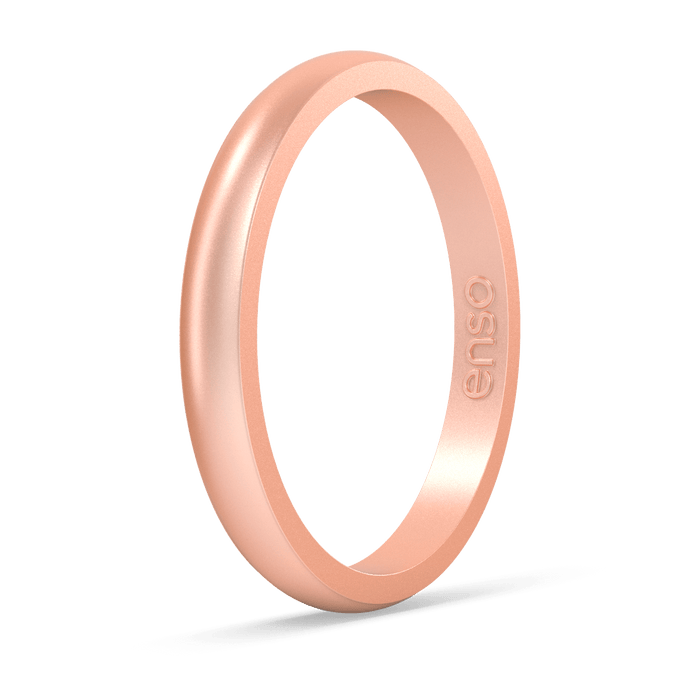 Elements Classic Halo Silicone Ring - Rose Gold