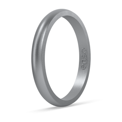 Elements Classic Halo Silicone Ring - Silver