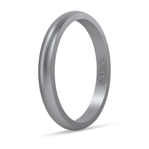 Elements Classic Halo Silicone Ring - Silver