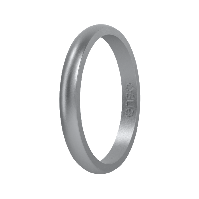 Elements Classic Halo Silicone Ring - Silver