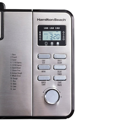 HAMILTON BEACH 29888C Premium Dough & Bread Maker - Factory serviced with Home Essentials warranty