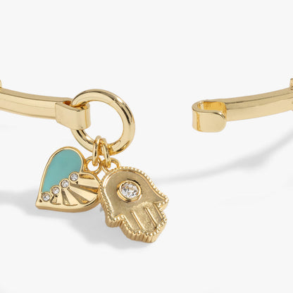 Hamsa and Heart Bracelet