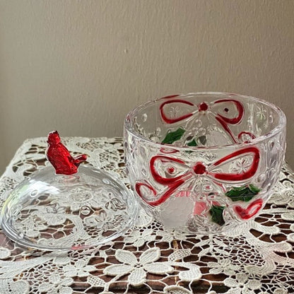 Handmade Cardinal Christmas Storage Jar Resin Molds
