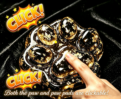 Handmade Cute Large Cat Paw Fidget Clicker Resin Mold