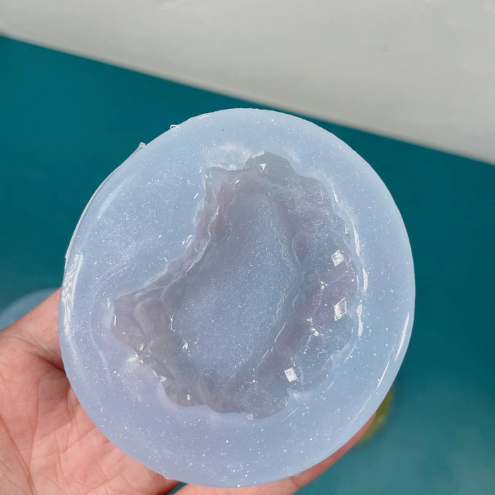 Handmade Diamond Crystal Cluster Love Star Moon Decoration Resin Molds
