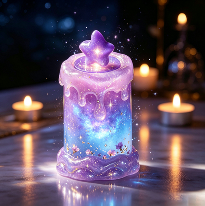 Handmade Melted Candle Fidget Clicker Resin Mold