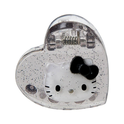 Hello Kitty 4-pc Mini Glitter Hair Clip Set (Silver) Accessory Japan Original