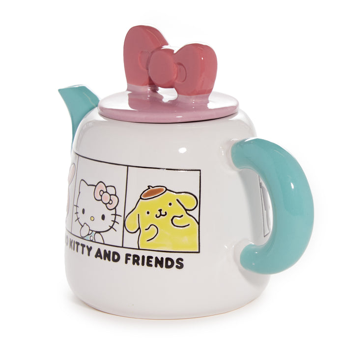 Hello Kitty and Friends Ceramic Grid Teapot Home Goods Blue Sky Clayworks
