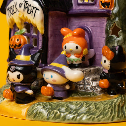 Hello Kitty and Friends Trick or Treat Ceramic Candle House Home Goods Blue Sky Clayworks