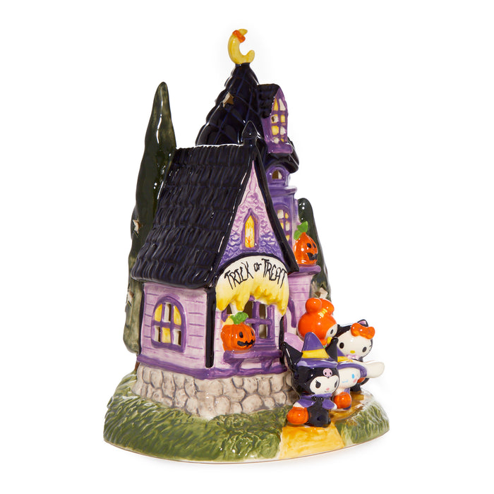 DO NOT SET LIVE - Hello Kitty and Friends Trick or Treat Ceramic Candle House Home Goods Blue Sky