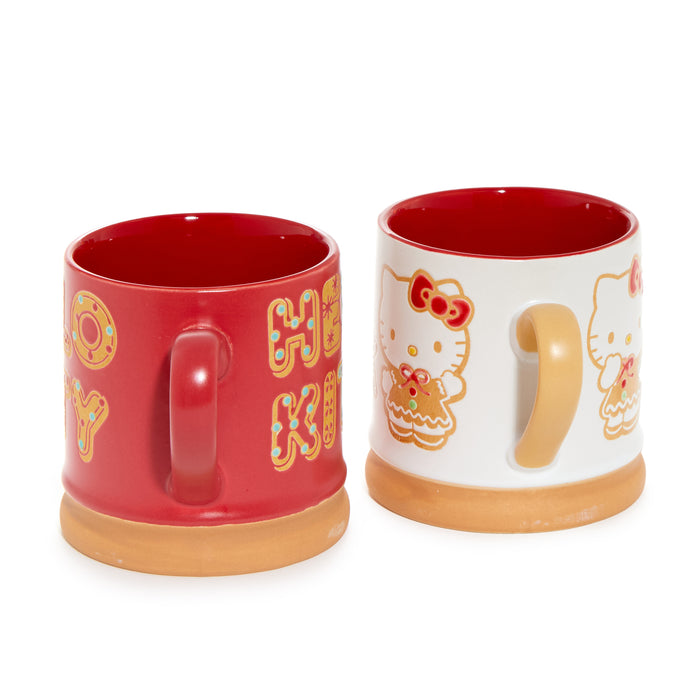Hello Kitty Gingerbread Holiday Ceramic Mug Gift Set (Set of 2) Home Goods Blue Sky Clayworks