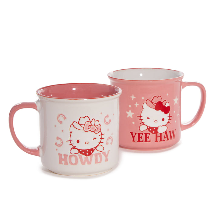 Hello Kitty Lone Star Ceramic Mug Gift Set (Set of 2) Home Goods Blue Sky Clayworks