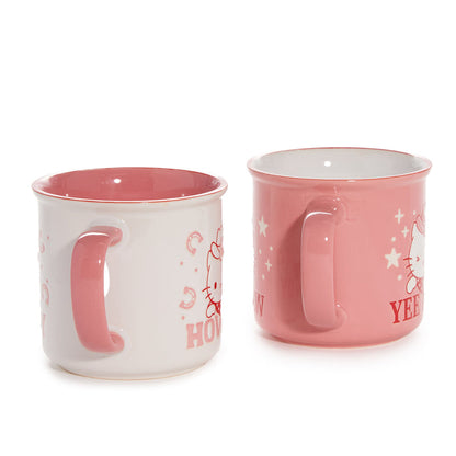 Hello Kitty Lone Star Ceramic Mug Gift Set (Set of 2) Home Goods Blue Sky Clayworks